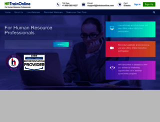 hrtrainonline.com screenshot