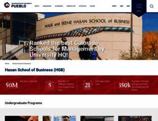 hsb.csupueblo.edu screenshot