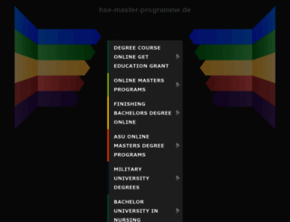 hse-master-programme.de screenshot