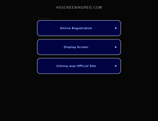 hsscreeningreg.com screenshot