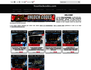 hsunlockcodes.com screenshot