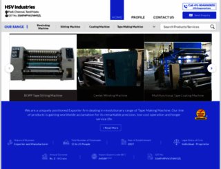 hsvindustries.co.in screenshot