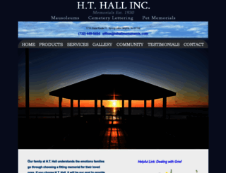 hthallmonuments.com screenshot