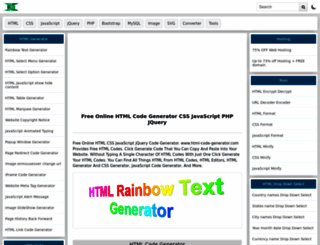 html-code-generator.com screenshot