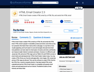 html-email-creator1.software.informer.com screenshot