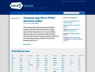 html5doctor.com screenshot