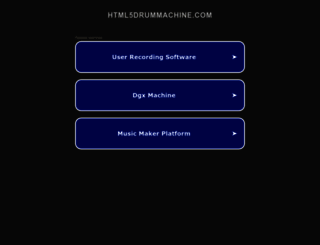 html5drummachine.com screenshot