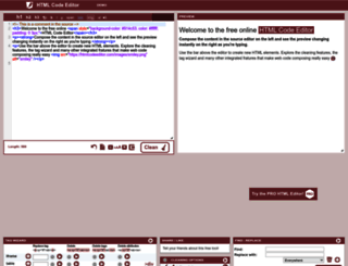 htmlcodeeditor.com screenshot