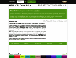 htmlcsscolor.com screenshot