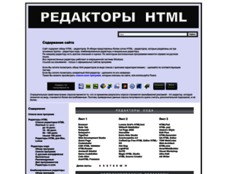 htmleditors.ru screenshot