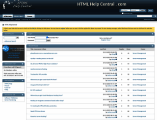 htmlhelpcentral.com screenshot