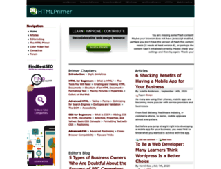 htmlprimer.com screenshot
