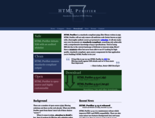 htmlpurifier.org screenshot