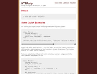httparty.rubyforge.org screenshot