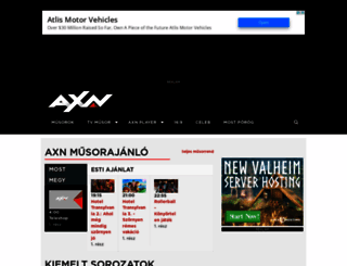 hu.axn.com screenshot