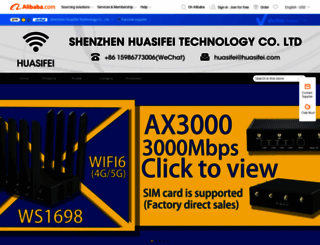 huasifei.en.alibaba.com screenshot