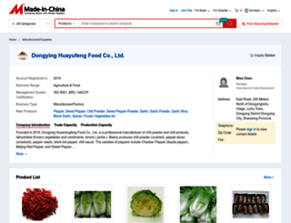 huayufengfood.en.made-in-china.com screenshot