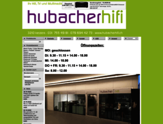 hubacherhifi.ch screenshot