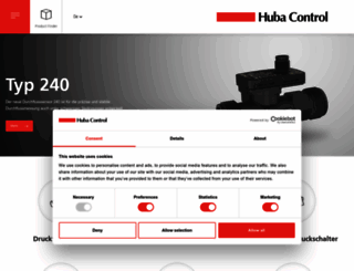hubacontrol.com screenshot