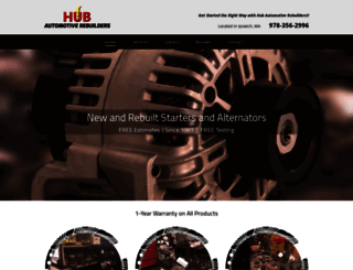 hubautomotiverebuilders.com screenshot