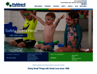 hubbardswim.com screenshot