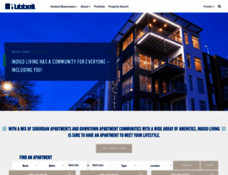 hubbellapartments.com screenshot