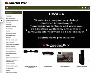 hubertusprohunting.pl screenshot