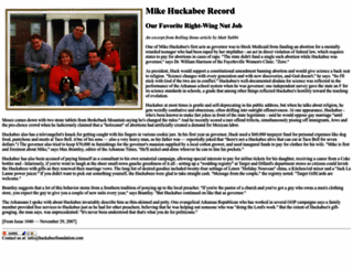 huckabeefoundation.com screenshot