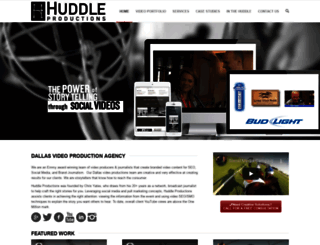 huddleproductions.com screenshot