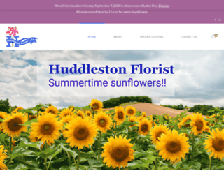 huddlestonflorist.com screenshot
