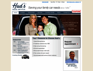 hudsautoservice.com screenshot