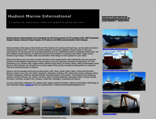 hudsonmarineinternational.com screenshot