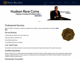 hudsonrarecoins.com screenshot