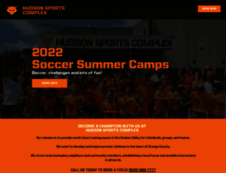 hudsonsportscomplex.com screenshot