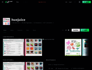 huejuice.deviantart.com screenshot