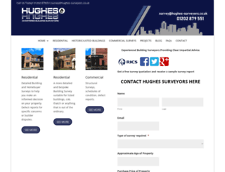 hughes-surveyors.com screenshot