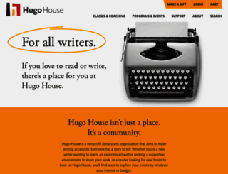 hugohouse.org screenshot