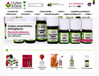 huiles-et-sens.com screenshot