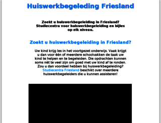 huiswerkbegeleiding-friesland.nl screenshot