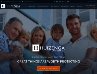 huizengalaw.com screenshot