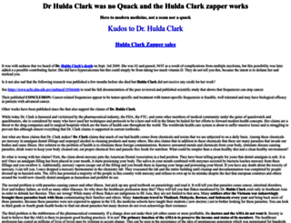hulda-clark-quack.com screenshot