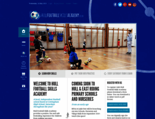 hullfootballskillsacademy.co.uk screenshot