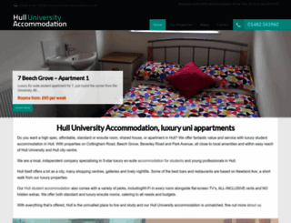 hulluniversityaccommodation.co.uk screenshot