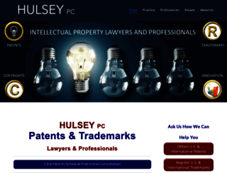 hulseyiplaw.com screenshot