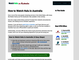 huluplusaustralia.com screenshot