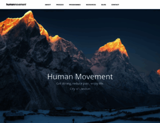 human-movement.com screenshot