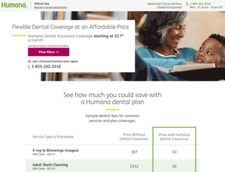 humanadental.com screenshot