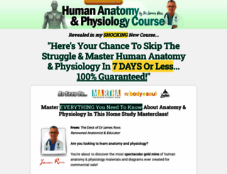 humananatomycourse.com screenshot