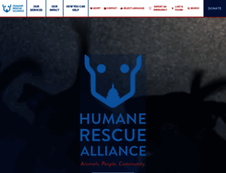 humanerescuealliance.org screenshot