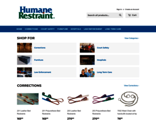 humanerestraint-com.myshopify.com screenshot